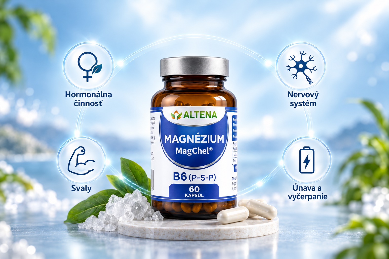 ALTENA Magnézium MagChel s vitamínom B6 P-5-P